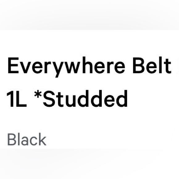 Lululemon Everywhere Belt Bag 1L Studded Black - Picture 9 of 16